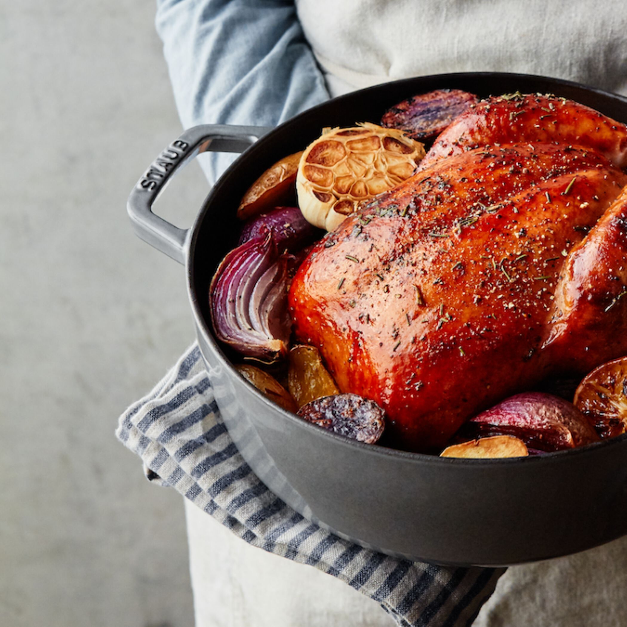 Buy Cast Iron 1 qt, Oval, Pig Dutch Oven, Graphite Grey | STAUB