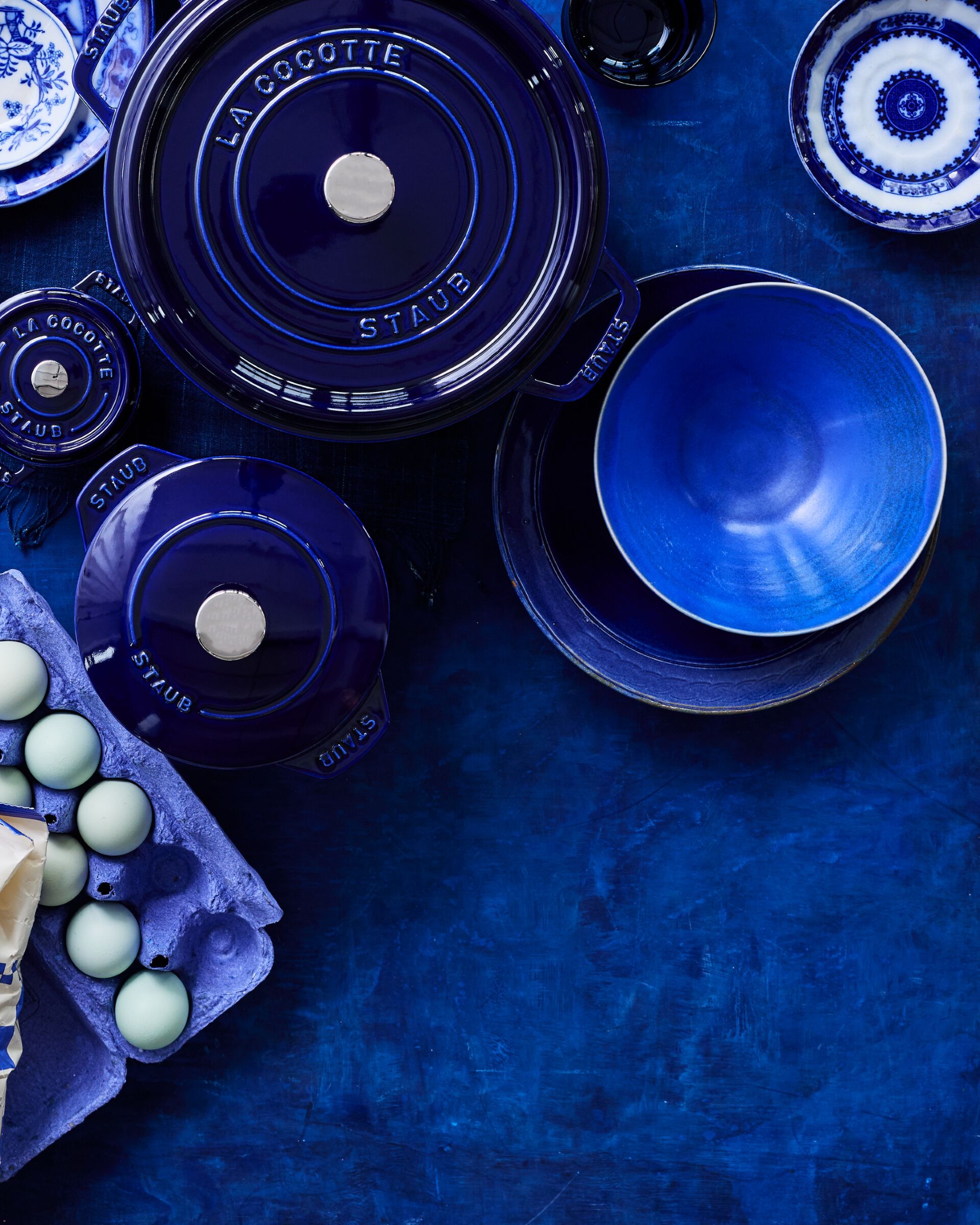 Dark Blue STAUB Dutch Ovens