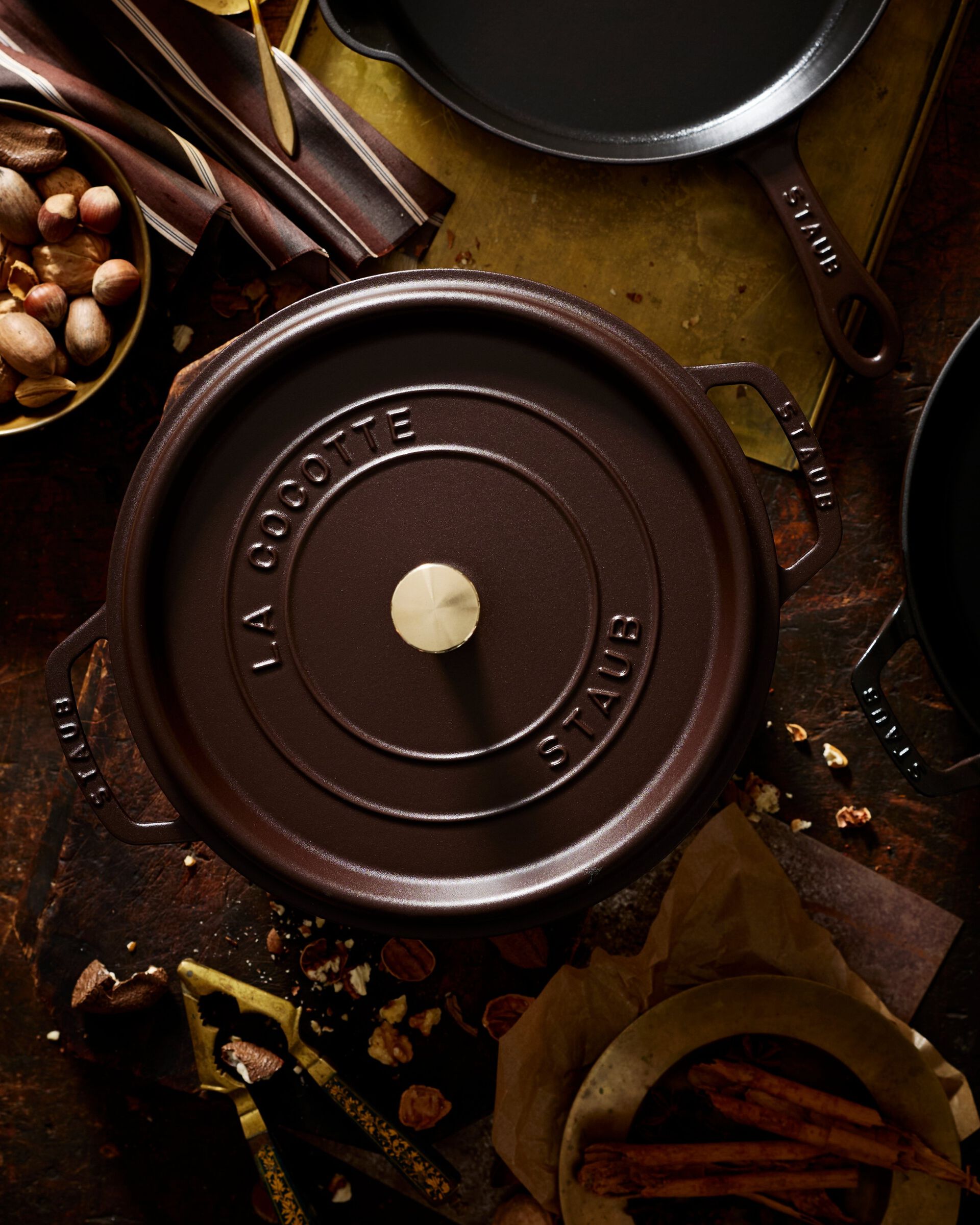 STAUB Matte Espresso Dutch Ovens
