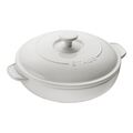 Round, Covered Brie Baker, White,,large