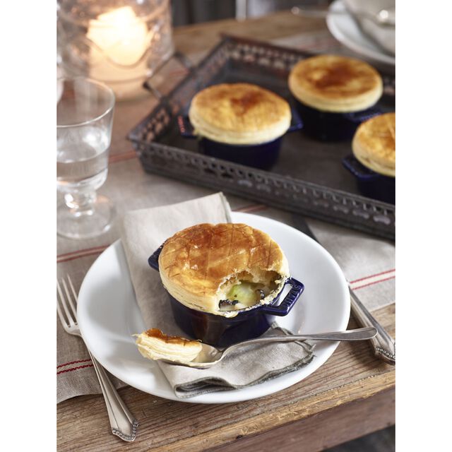 0.25 qt, Mini Round Dutch Oven, Dark Blue,,large