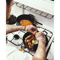7 qt, Round, Dutch Oven Buster And Punch, Matte Black,,large
