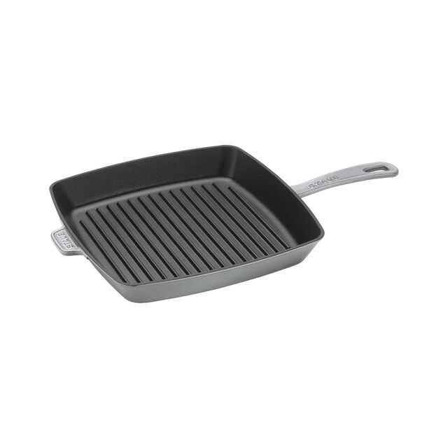 12-inch, Cast Iron, Square, Grill Pan, Graphite Grey,,large