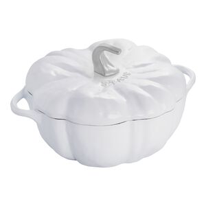 3.5 qt, Pumpkin, Dutch Oven With Stainless Steel Knob, Pure White