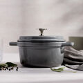 1.25 qt, Round, Dutch Oven, Graphite Grey,,large