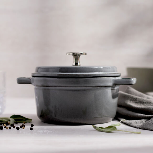 1.25 qt, Round, Dutch Oven, Graphite Grey,,large
