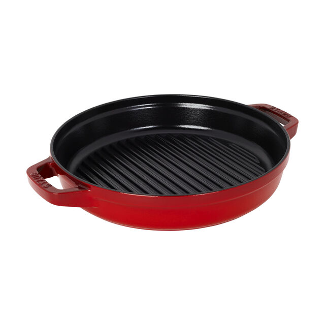 4-pc Stackable Cookware Set, Cherry, Cast Iron ,,large