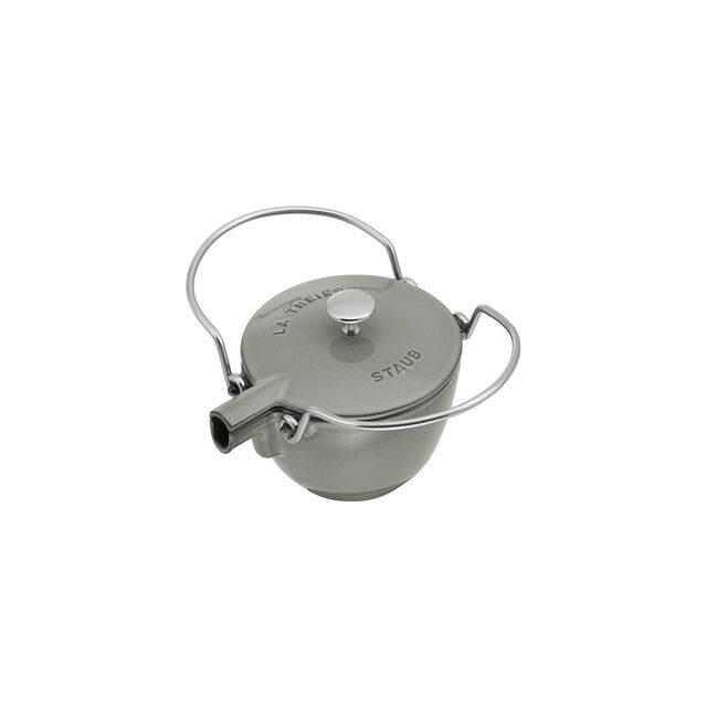 1 qt, Round, Tea Kettle, Graphite Grey,,large