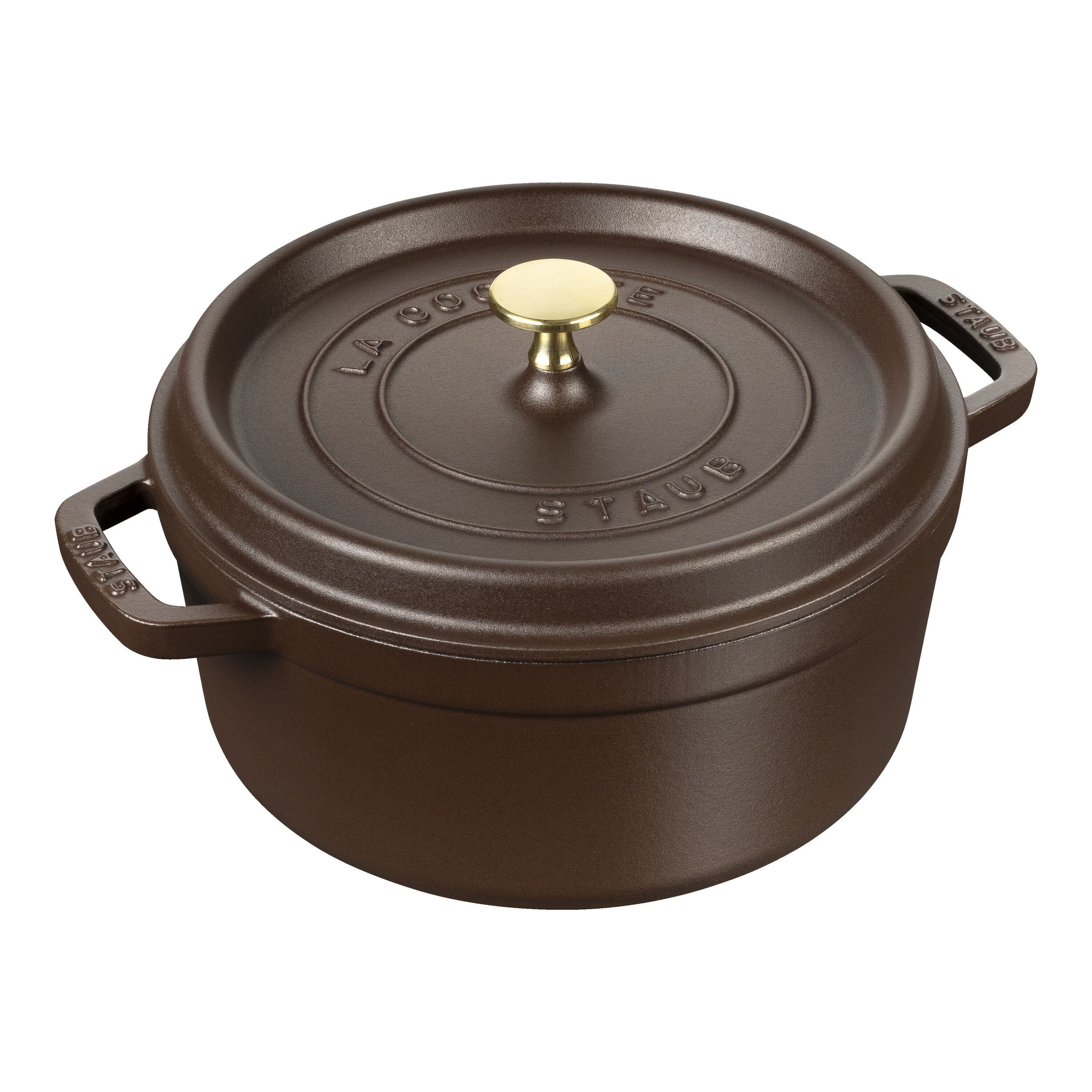 La Cocotte 4 qt, Round, Dutch Oven, Matte Espresso | STAUB