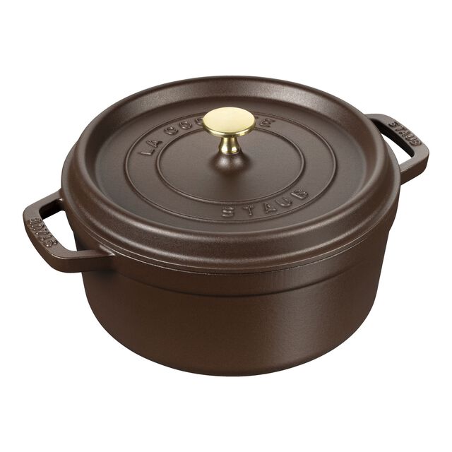 4 qt, Round, Dutch Oven, Matte Espresso