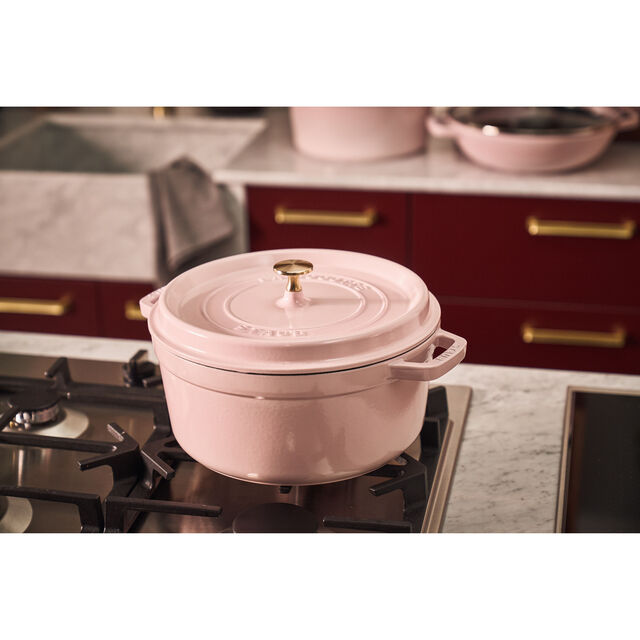 4 qt, Round, Dutch Oven, Peony Pink,,large