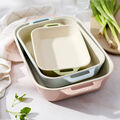 3-pc, Macaron Baking Dish Set, Mixed Colors,,large