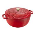 5 qt, Essential French Oven with Horse Lid, Cherry,,large