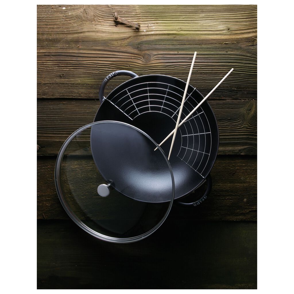 14.5-inch, Wok, Matte Black,,large