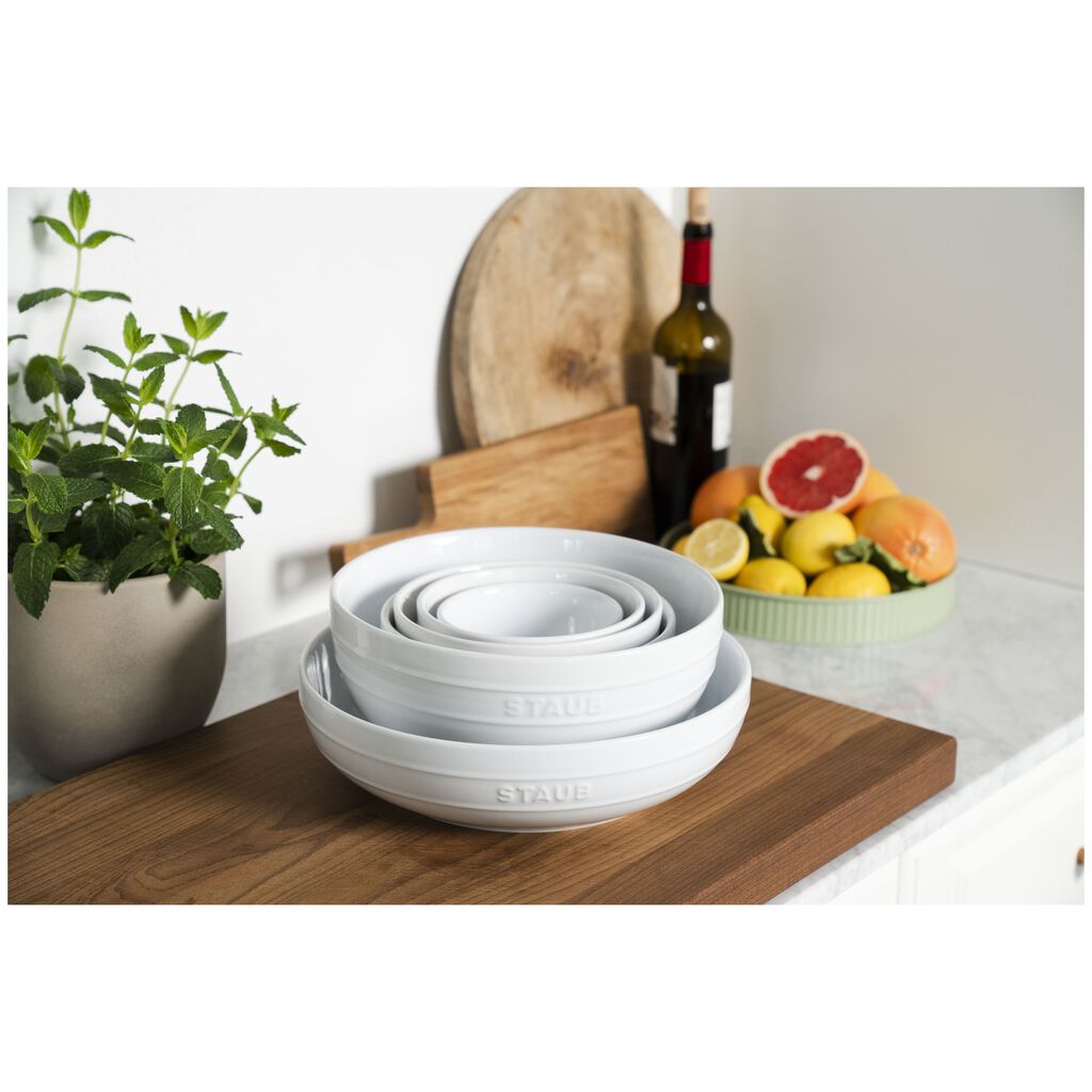 11.5-inch, Shallow Serving Bowl, White,,large