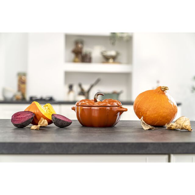 0.75 qt, Pumpkin, Petite Dutch Oven, Burnt Orange,,large