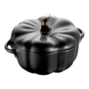 0.5 qt, Pumpkin, Petite Dutch Oven, Matte Black