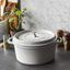 7 qt, Round, Dutch Oven, White Truffle preview
