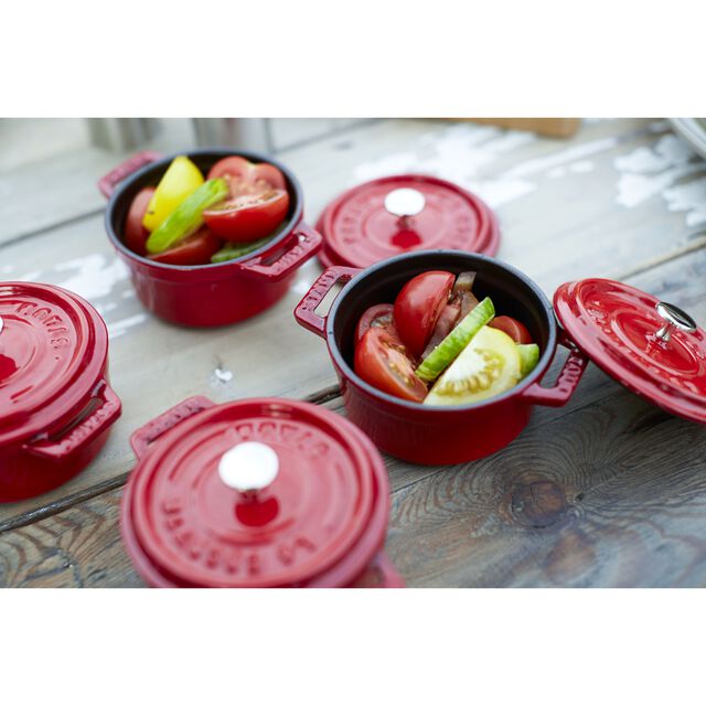 0.25 qt, Mini Round Dutch Oven, Cherry,,large