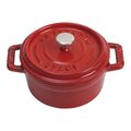 0.25 qt, Mini Round Cocotte, Cherry - Factory Second,,large