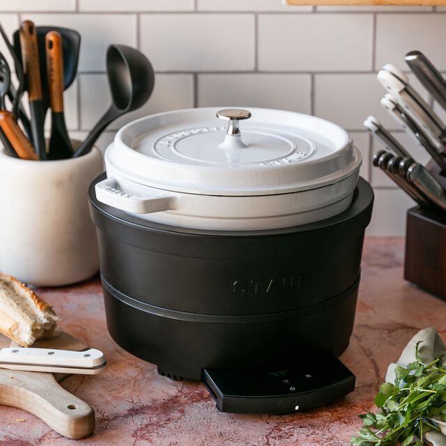 4 qt, Round, Dutch Oven, Pure White,,large