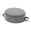 6 qt, Wide Oval French Oven, Graphite Grey,,large