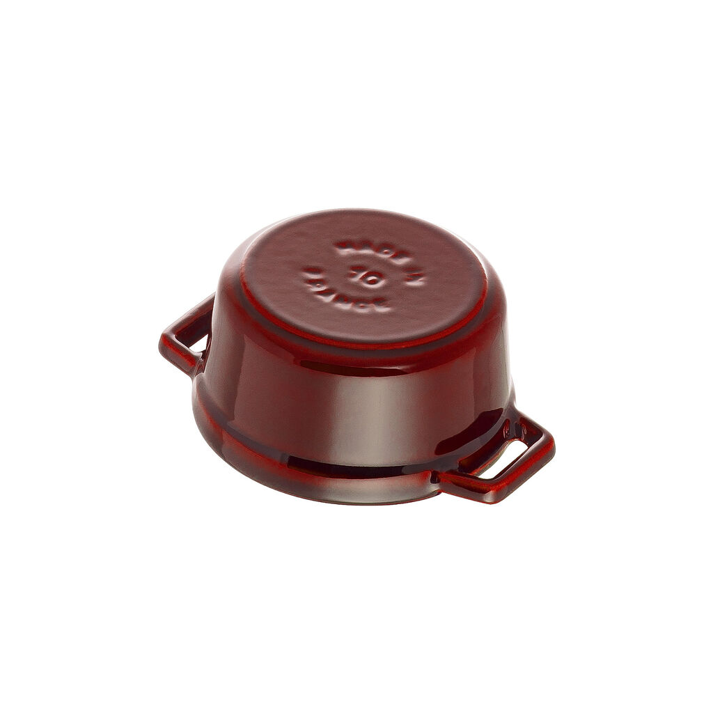 0.25 qt, Mini Round Dutch Oven, Grenadine,,large