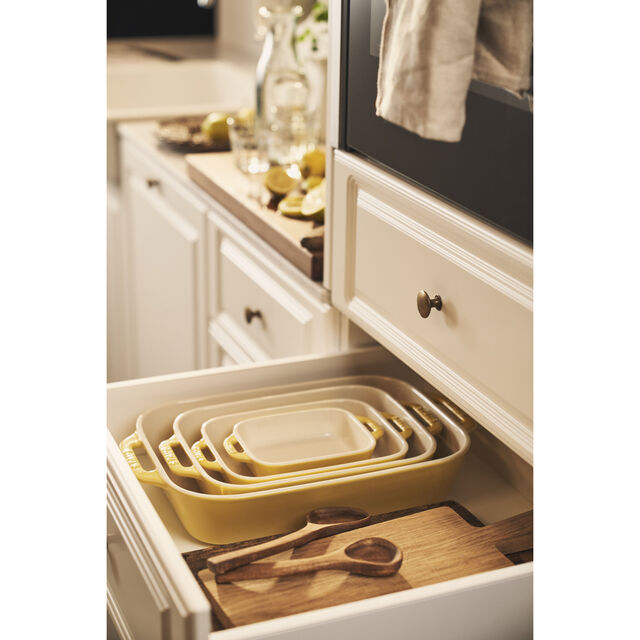 3-pc, Rectangular Baking Dish Set, Citron,,large