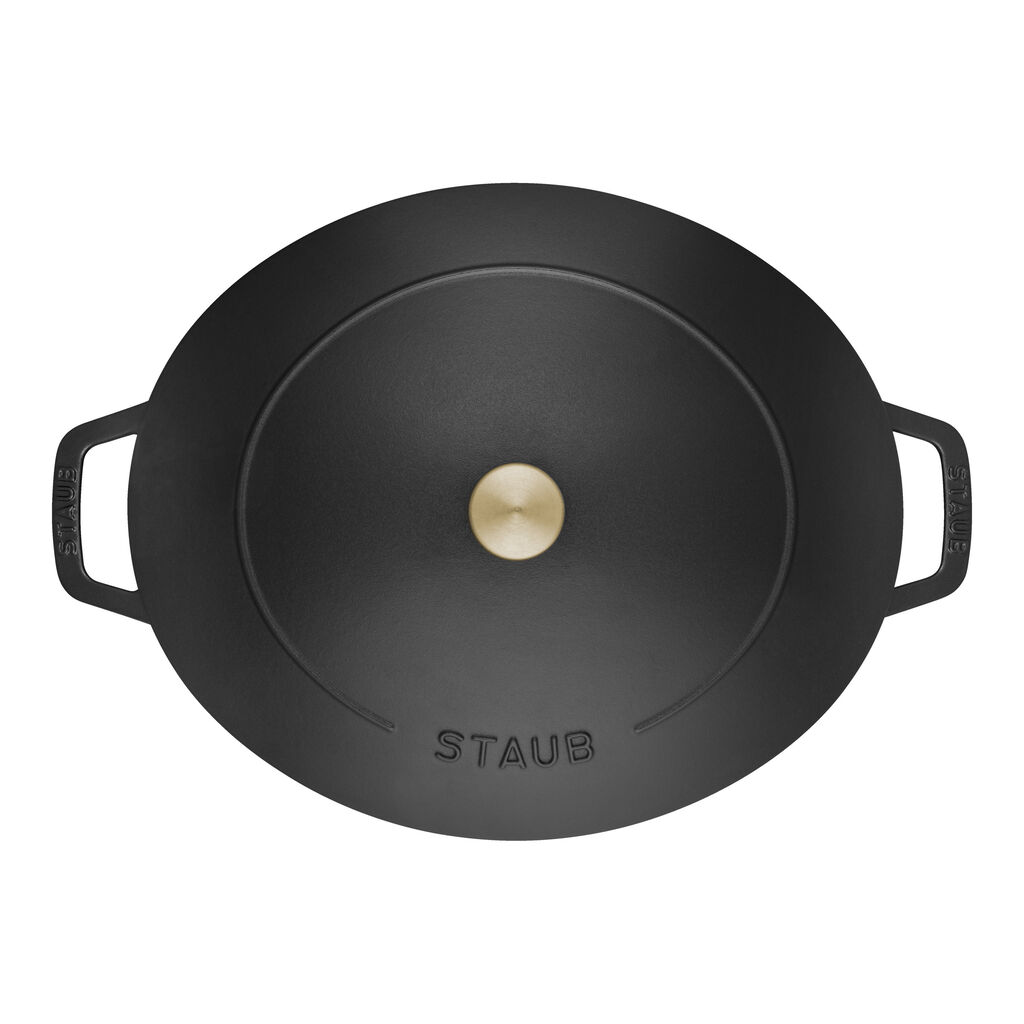 6 qt, Wide Oval French Oven, Matte Black,,large