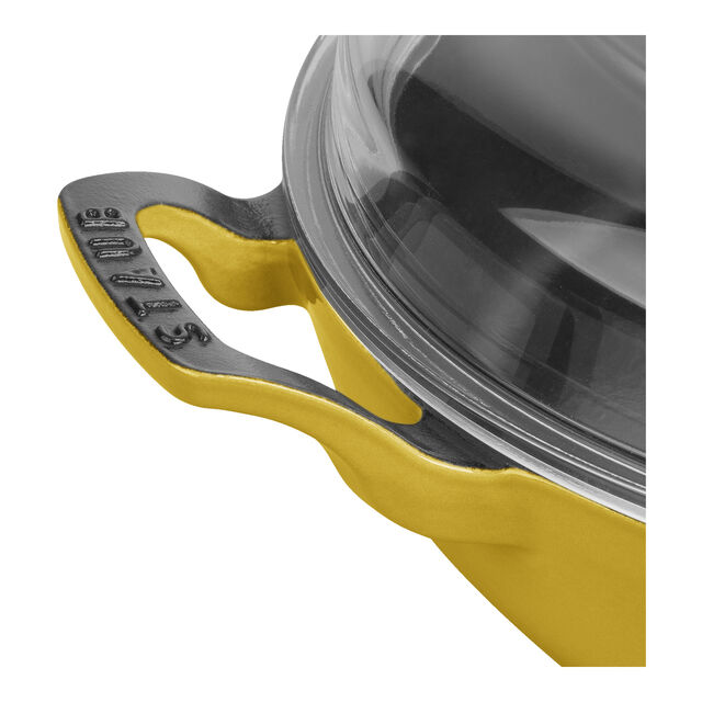 3.5 qt, Braiser With Glass Lid, Citron,,large