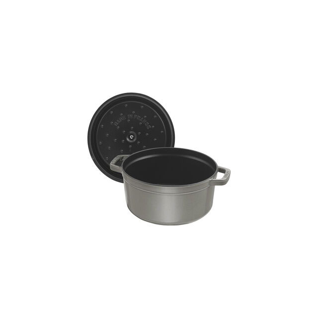 4 qt, Round, Dutch Oven, Graphite Grey - Factory Second,,large