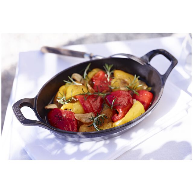 6-inch, Oval, Mini Gratin Baking Dish, Graphite Grey,,large