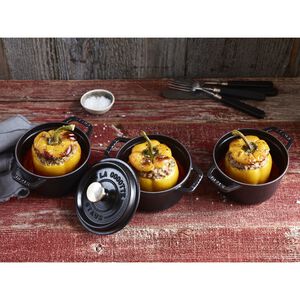 0.75 qt, Round, Dutch Oven, Matte Black
