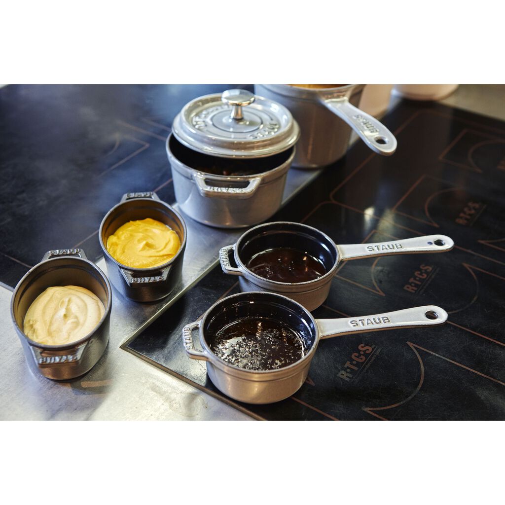 0.25 qt Mini Saucepan - Graphite Grey, Cast Iron ,,large