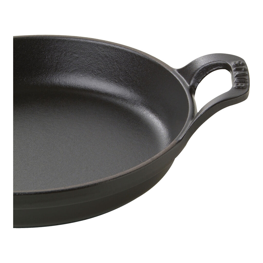 6-inch, Round, Gratin Baking Dish, Matte Black,,large
