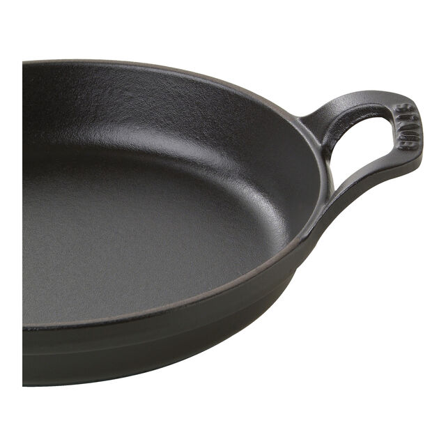 6-inch, Round, Gratin Baking Dish, Matte Black,,large