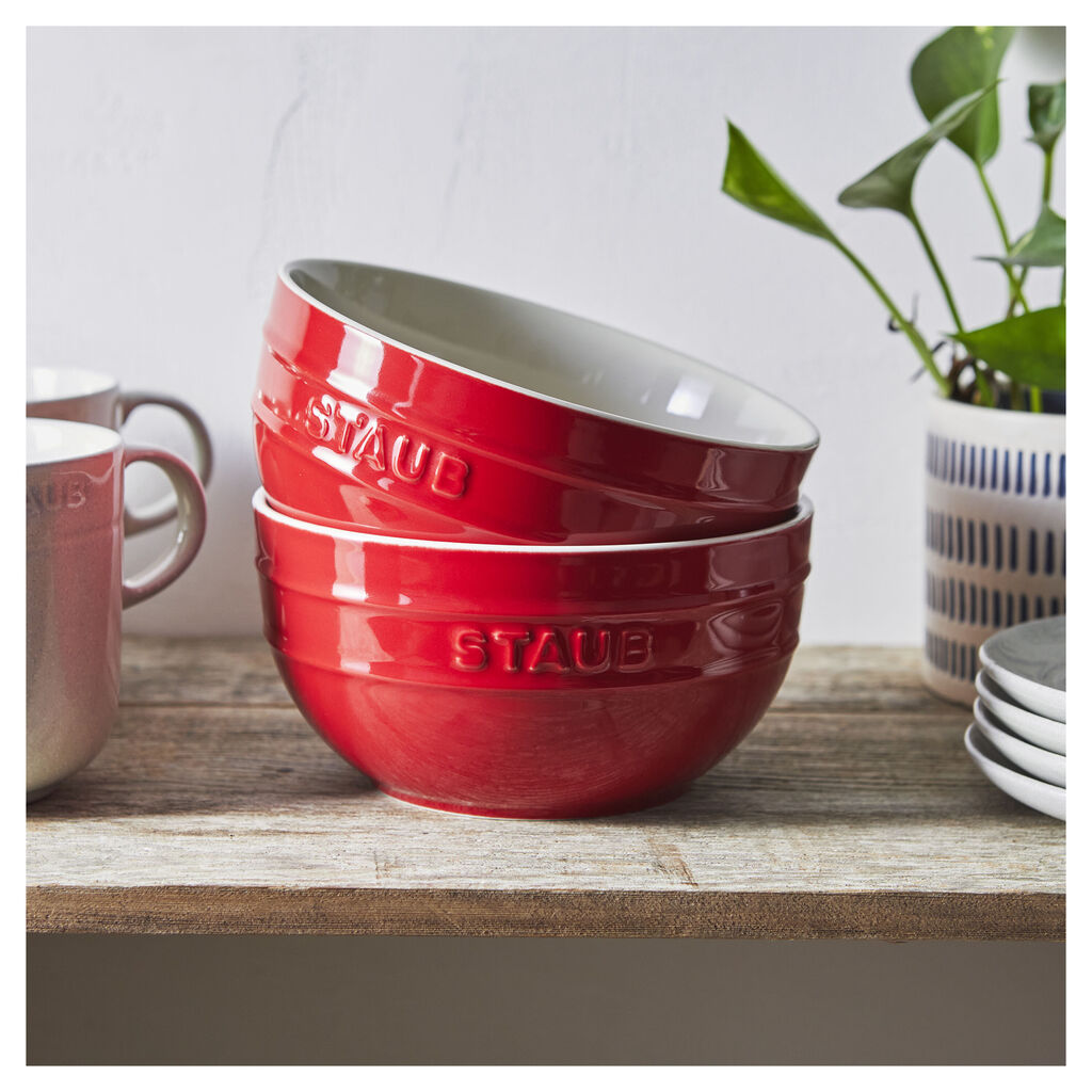 6.5-inch / 2-pc, Large Universal Bowl Set, Cherry,,large