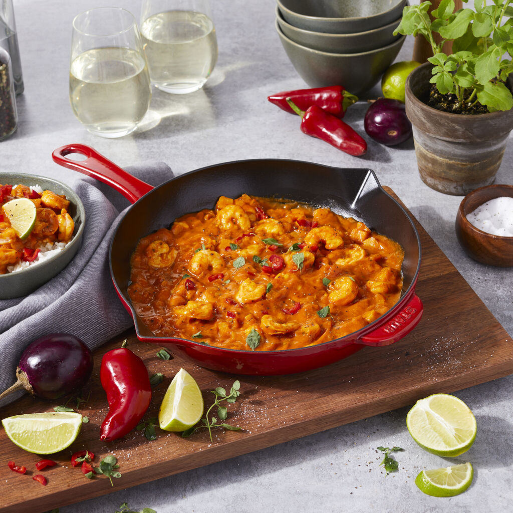10-inch, Fry Pan, Cherry,,large