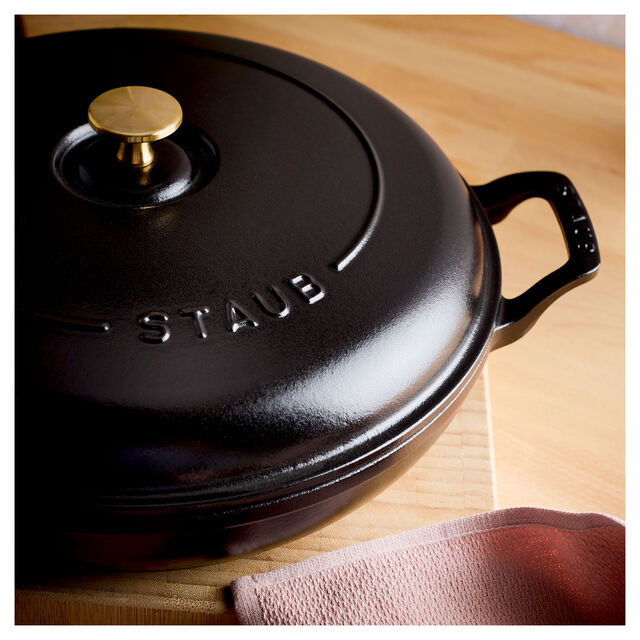 3.5 qt, Braiser, Matte Black,,large