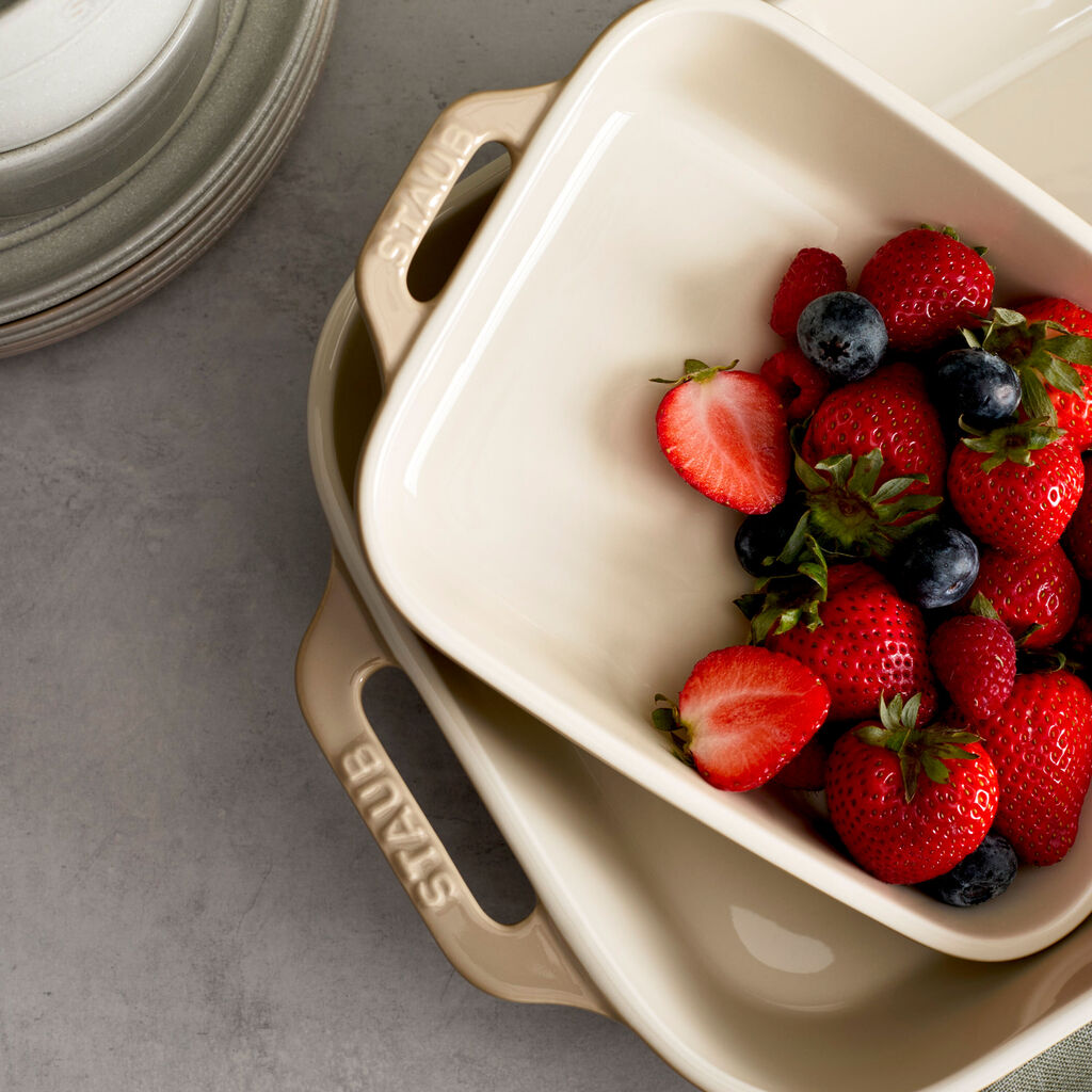 3-pc, Rectangular Baking Dish Set, Sesame,,large