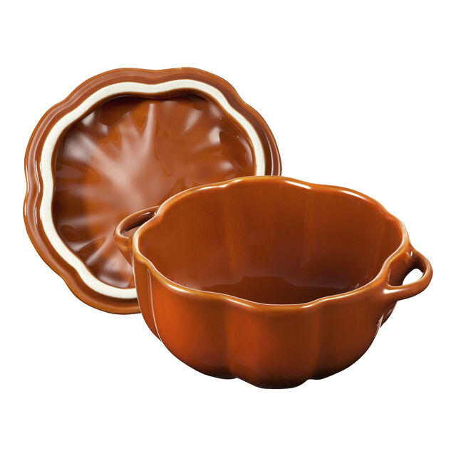 0.5 qt, Pumpkin, Petite Dutch Oven, Burnt Orange,,large