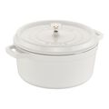 5.5 qt, Round, Dutch Oven, Pure White,,large