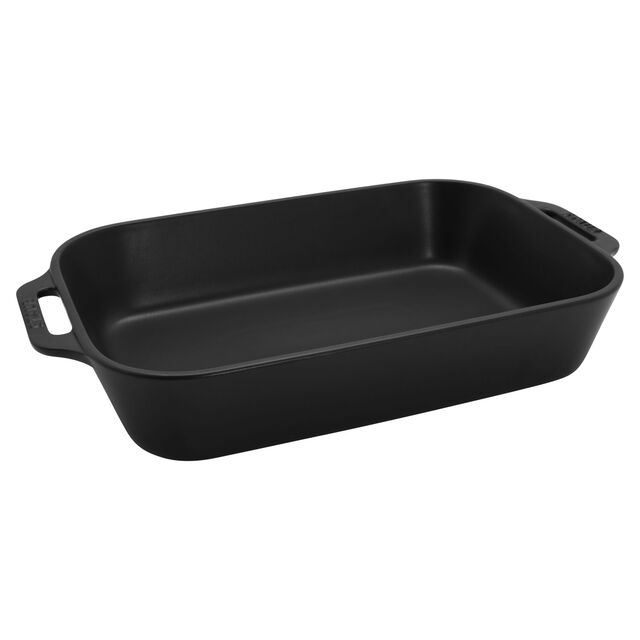 3-pc, Rectangular Baking Dish Set, Matte Black,,large