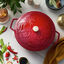 5 qt, Essential French Oven with Horse Lid, Cherry,,large preview