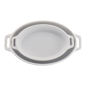 2-pc, Oval Baking Dish Set, White