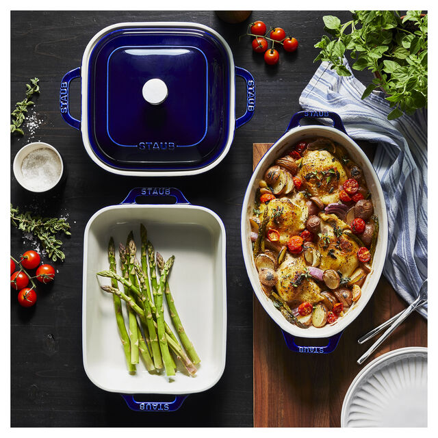 4-pc, Mixed Baking Dish Set, Dark Blue,,large