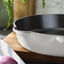 11-inch, Traditional Deep Skillet, White Truffle,,large preview