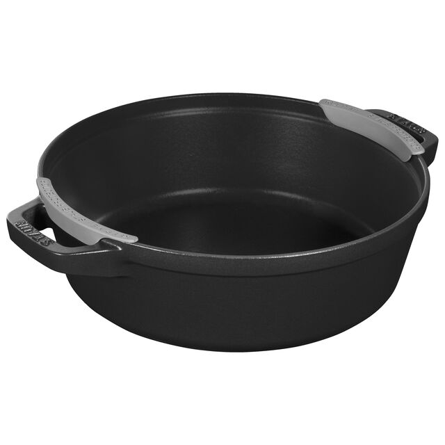 4-pc Stackable Cookware Set, Matte Black, Cast Iron ,,large