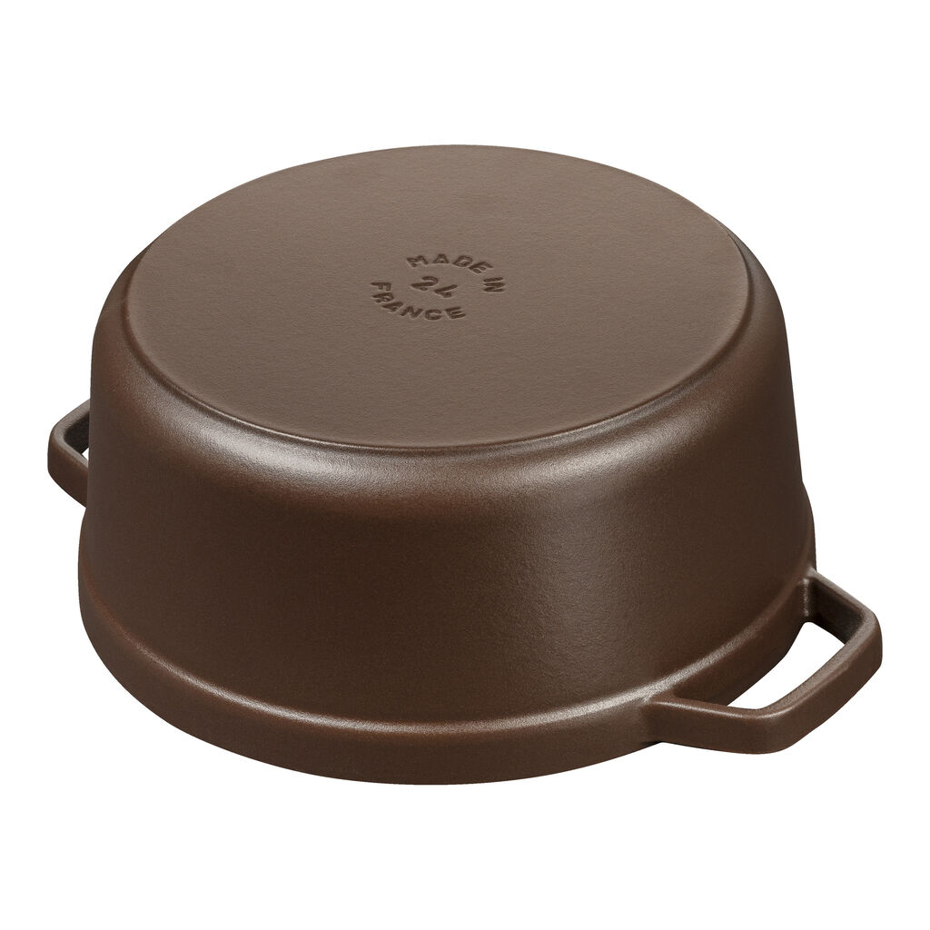 4 qt, Round, Dutch Oven, Matte Espresso,,large