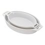 2-pc, Oval Baking Dish Set, Matte Black,,large